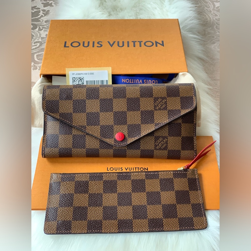 Louis Vuitton Damier Ebene Wallet Set